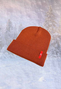 Inside Out Beanie Rust